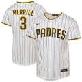 Jackson Merrill San Diego Padres Youth Home Replica Jersey - White
