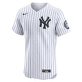 Derek Jeter New York Yankees Home 2020 Hall of Fame Induction Patch Elite Player Jersey - White
