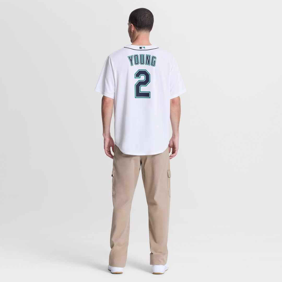 Cole Young Seattle Mariners Home Replica Jersey - White