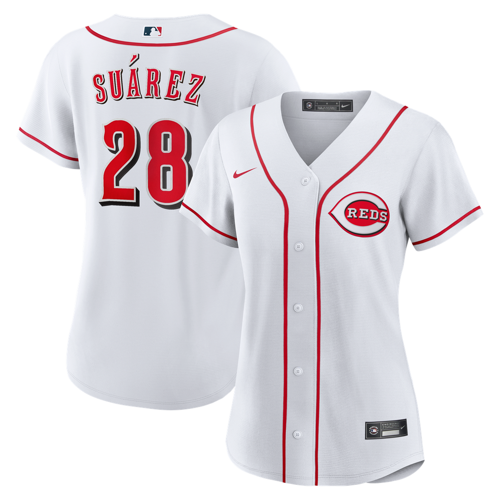 Eugenio Suárez Cincinnati Reds Women's Home Replica Jersey - White