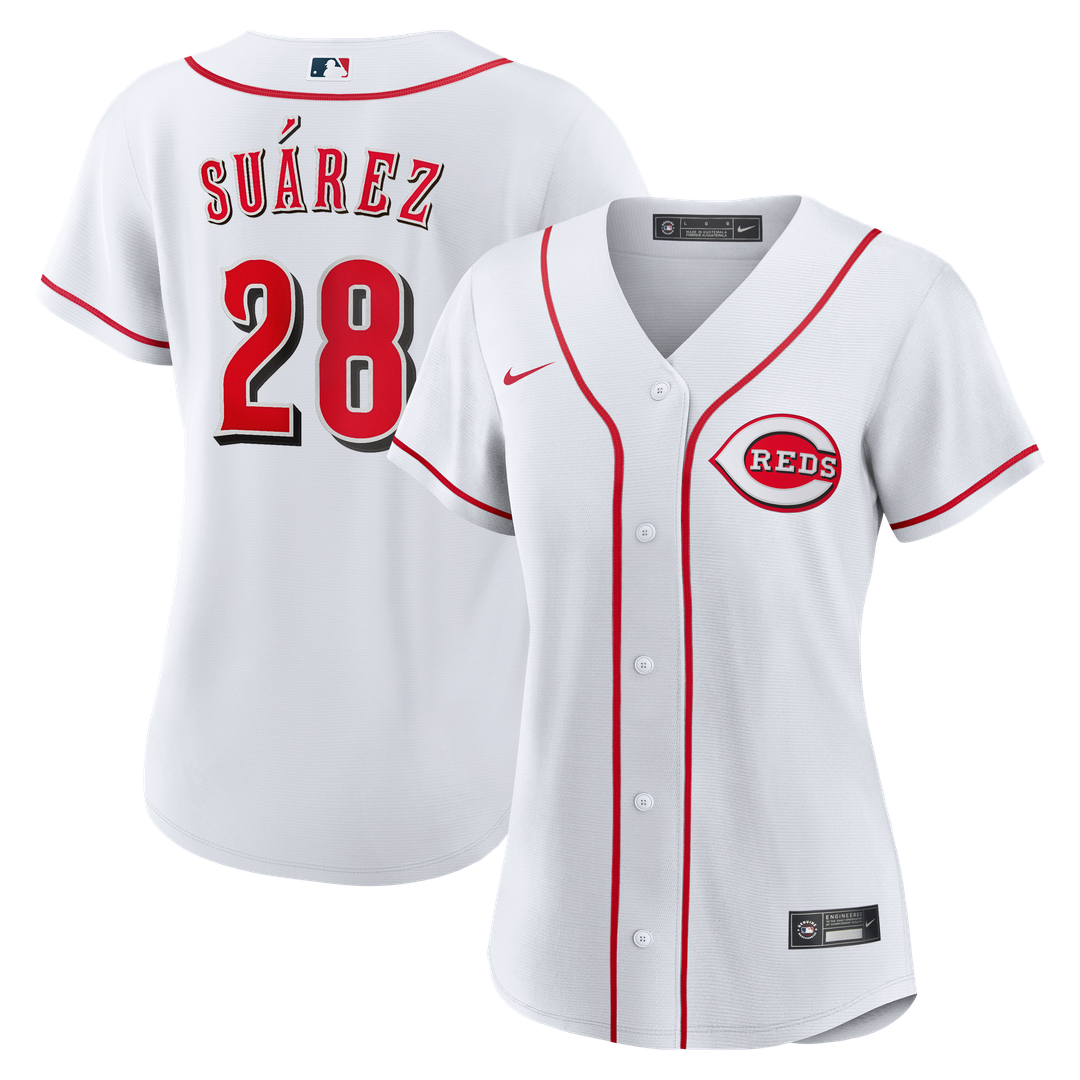 Eugenio Suárez Cincinnati Reds Women's Home Replica Jersey - White