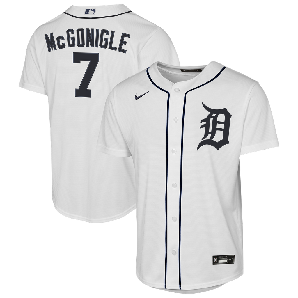 Kevin McGonigle Detroit Tigers Youth Home Replica Jersey - White