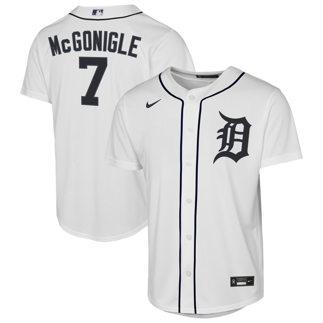 Kevin McGonigle Detroit Tigers Youth Home Replica Jersey - White