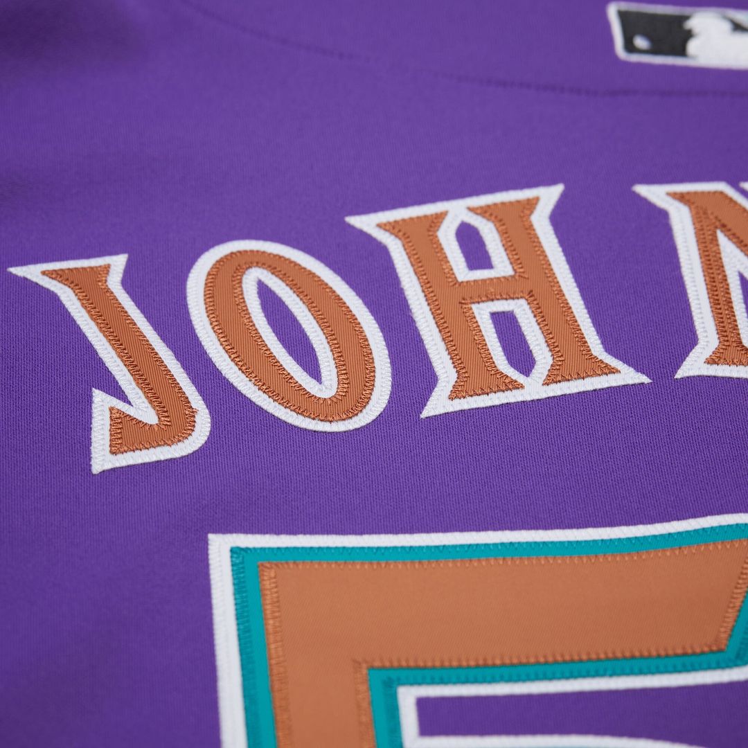 Randy Johnson Arizona Diamondbacks 2000 Throwback Authentic Jersey - Purple