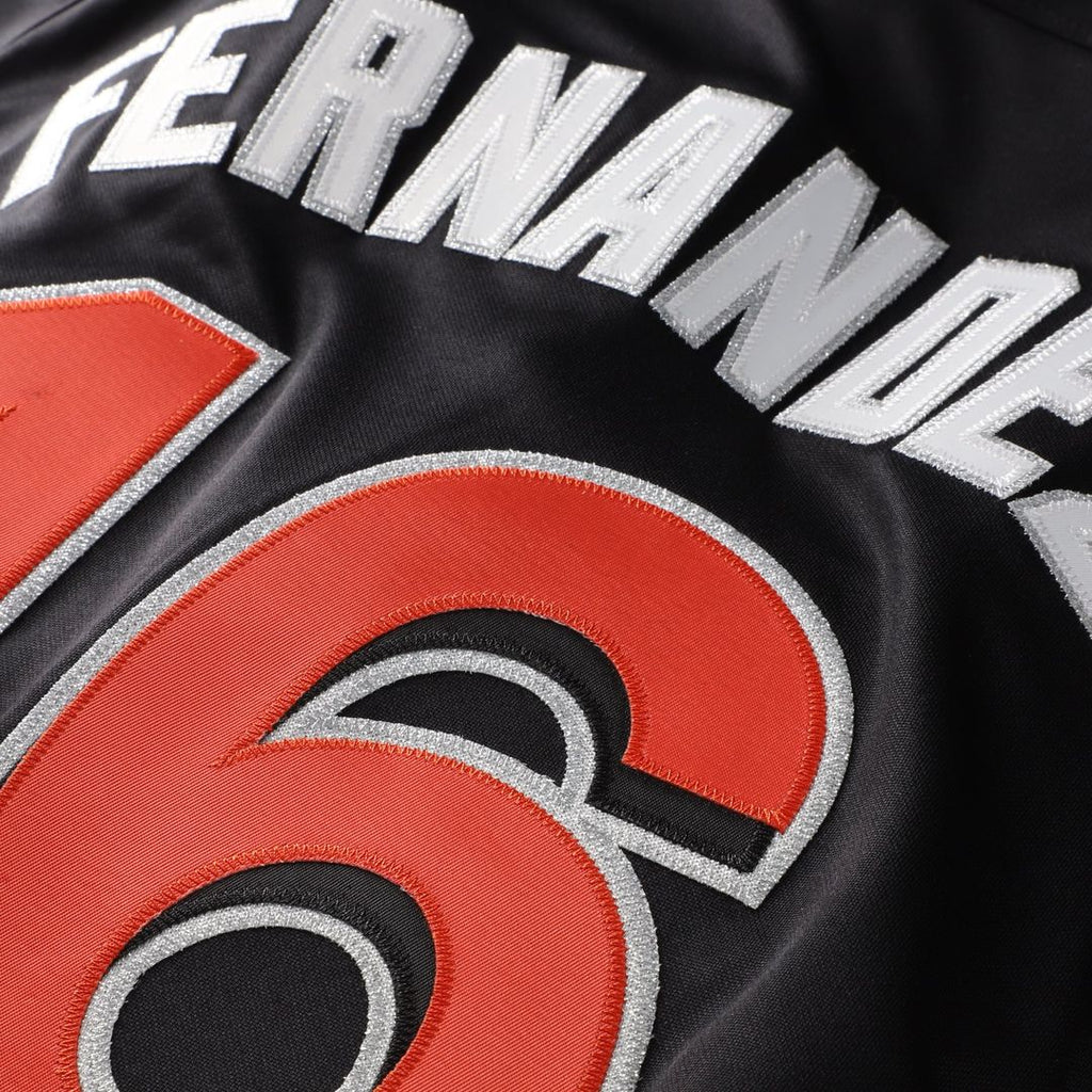 Jose Fernandez Miami Marlins Authentic Batting Practice Jersey - Black