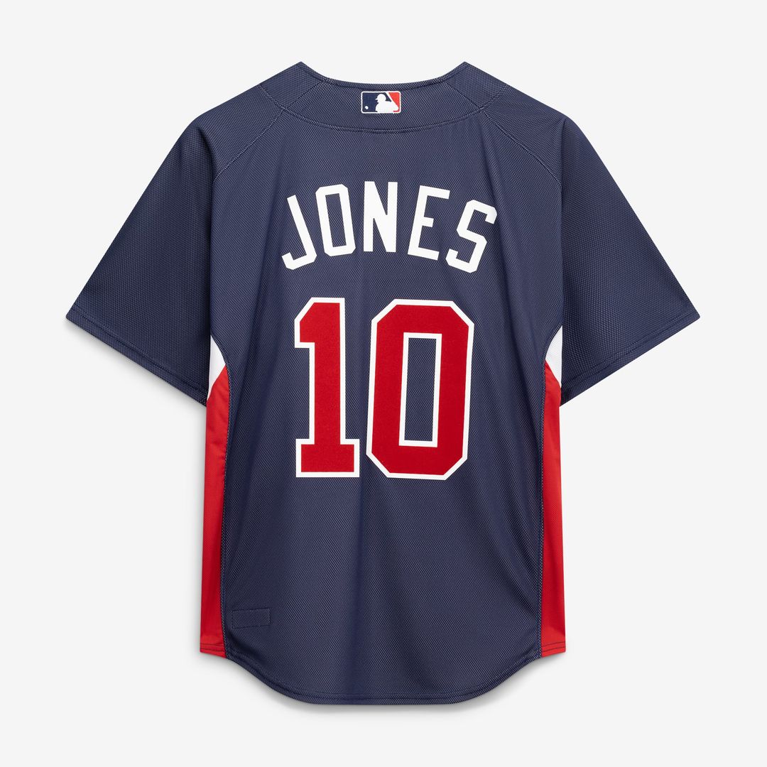 Chipper Jones Atlanta Braves Authentic Batting Practice Jersey - Navy