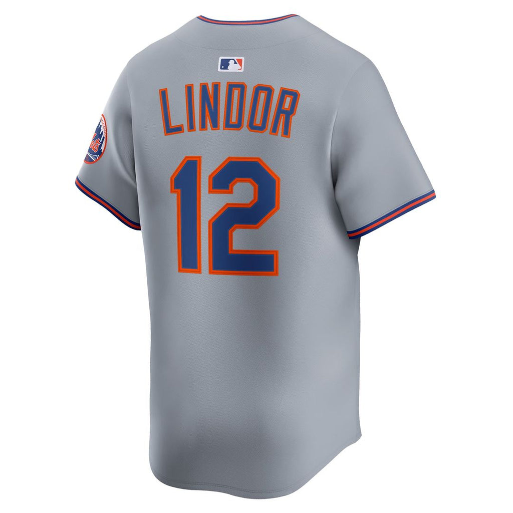 Francisco Lindor New York Mets Road Limited Player Jersey - Gray