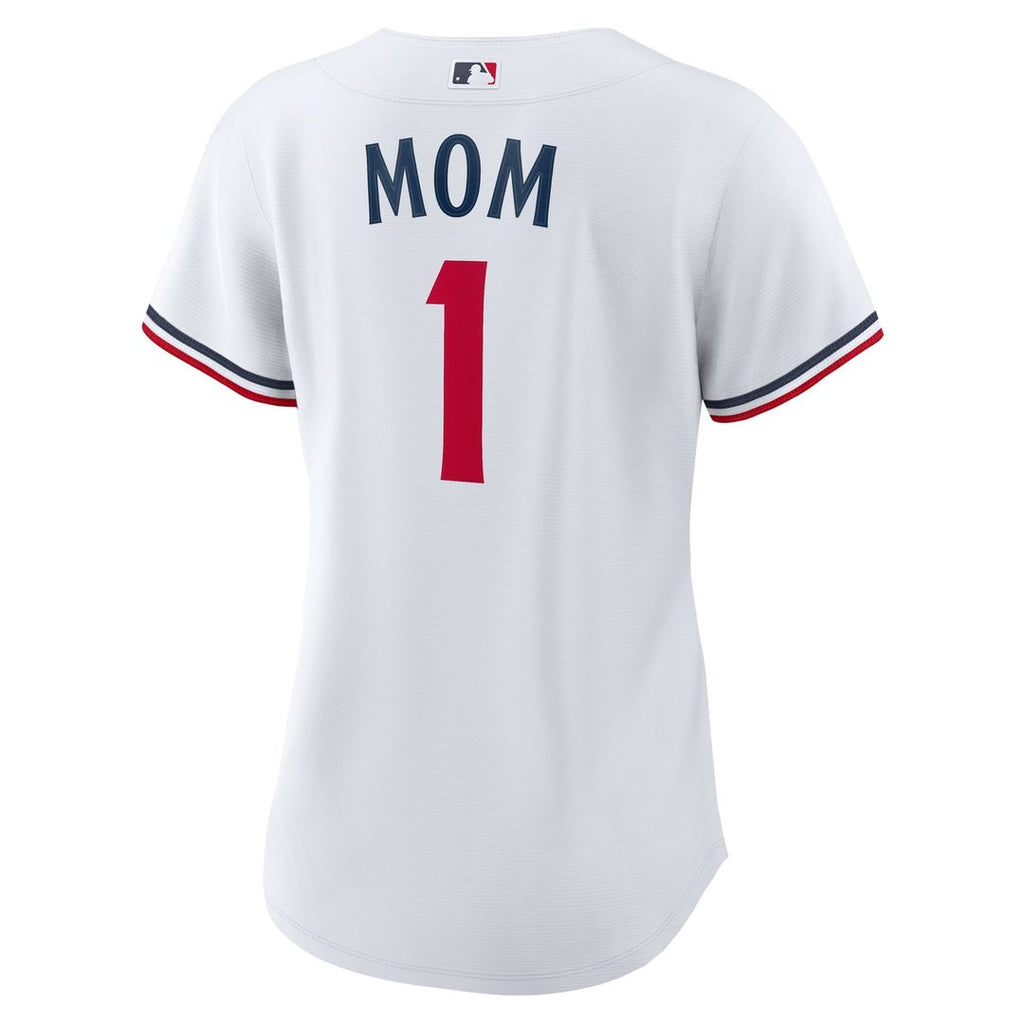 Minnesota Twins Women's #1 Mom Home Replica Jersey - White