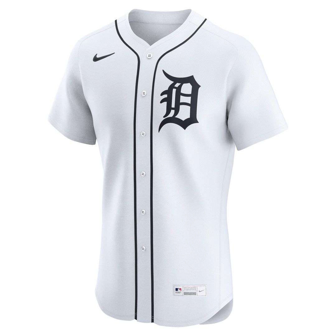 Detroit Tigers Home Elite Jersey - White