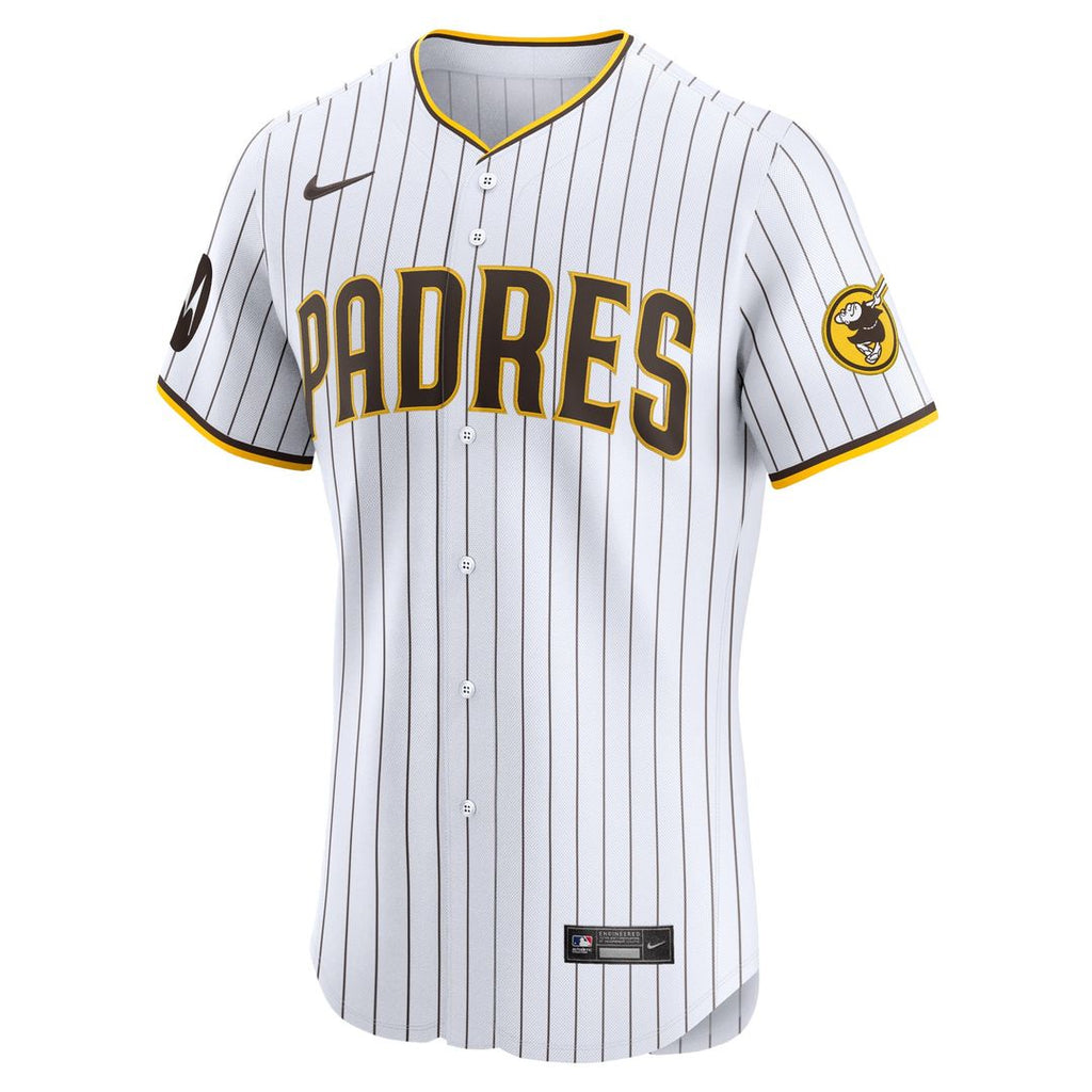 Tony Fernández San Diego Padres Home Elite Sponsor Patch Player Jersey - White