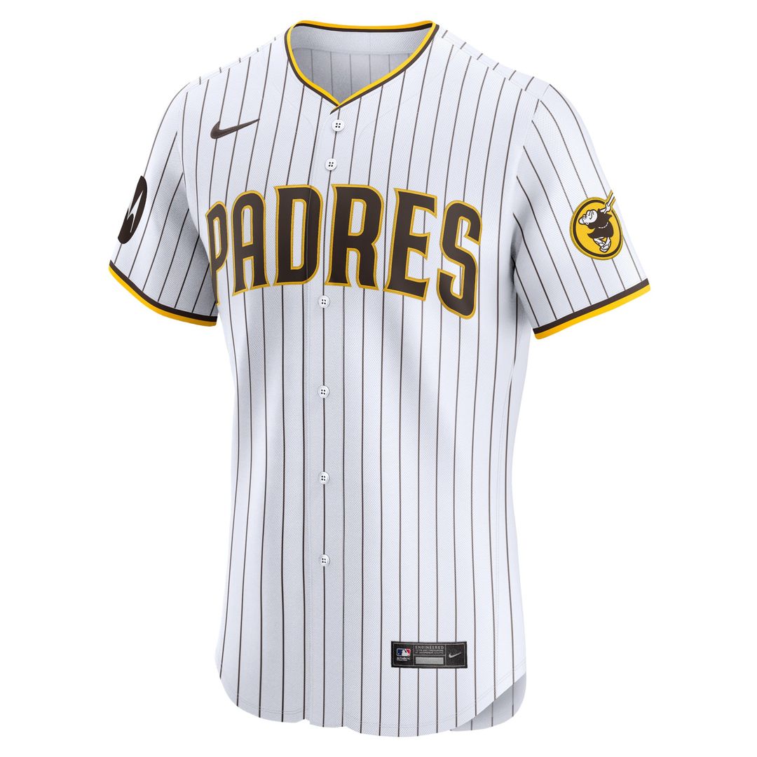Tony Fernández San Diego Padres Home Elite Sponsor Patch Player Jersey - White