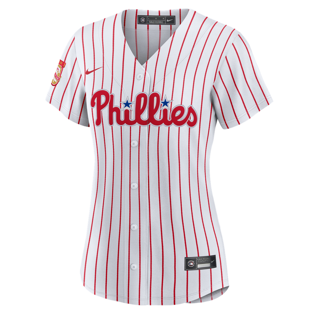 Chase Utley Philadelphia Phillies Women's Home Wall of Fame Patch Limited Edition Replica Jersey - White
