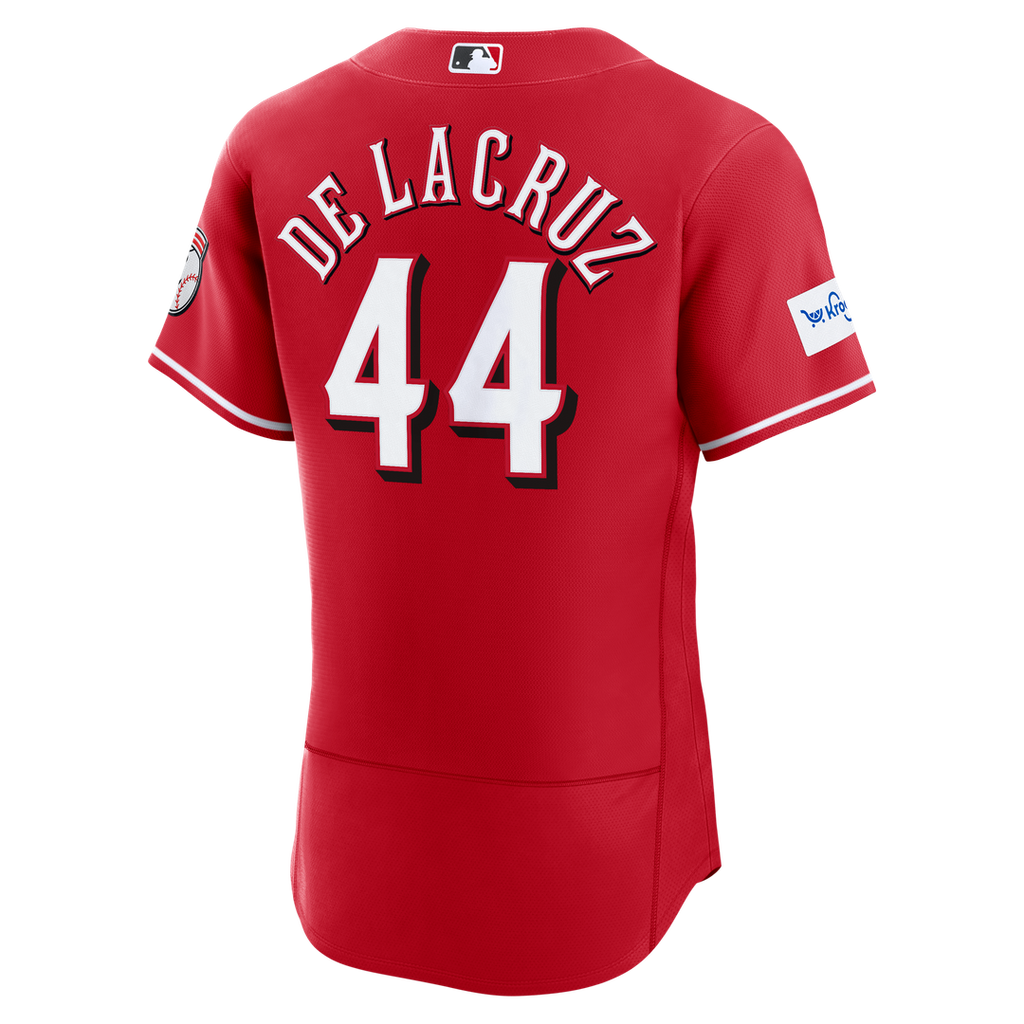 Elly De La Cruz Cincinnati Reds Alternate Authentic Sponsor Patch Jersey - Red