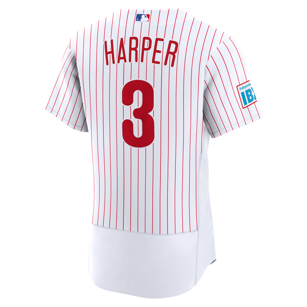 Bryce Harper Philadelphia Phillies Alternate Authentic Sponsor Patch Jersey - Cream