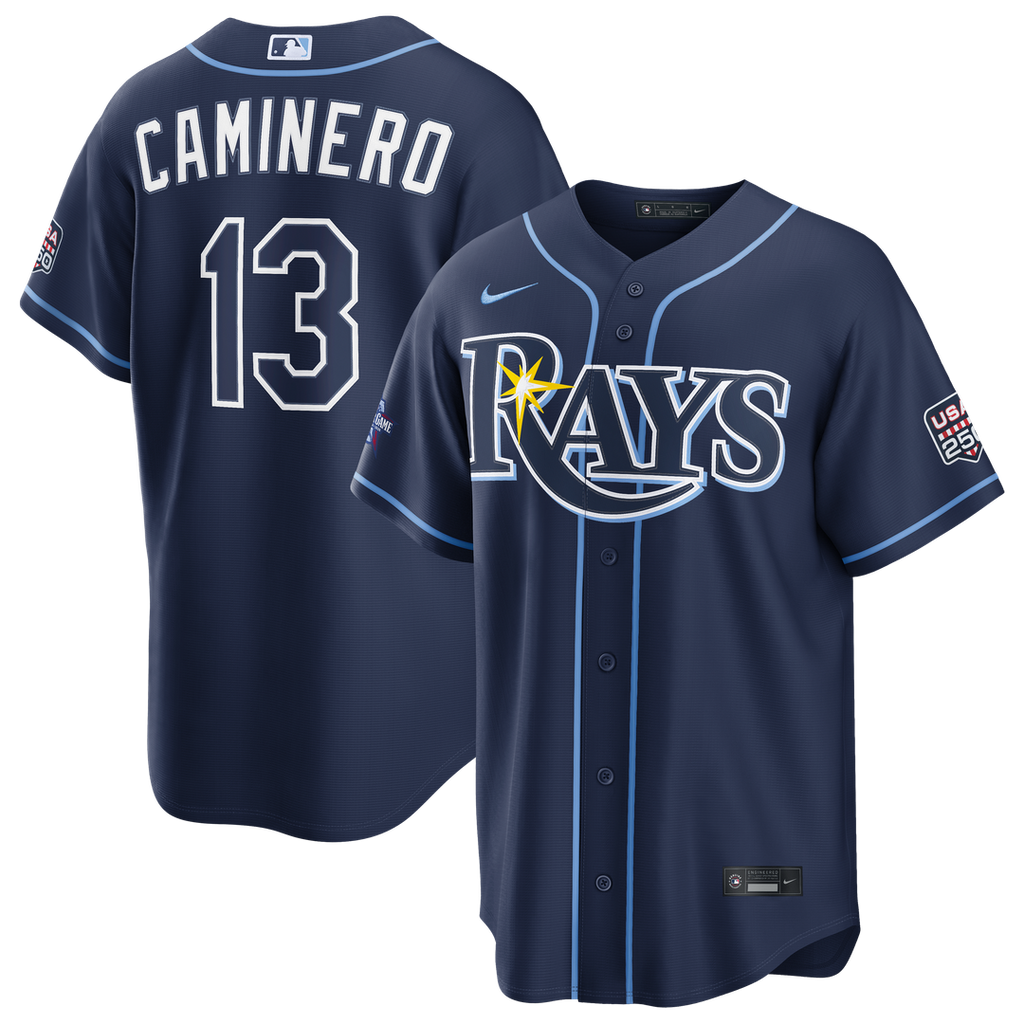 2026 All - Star Game Tampa Bay Rays Junior Caminero Navy Replica Jersey