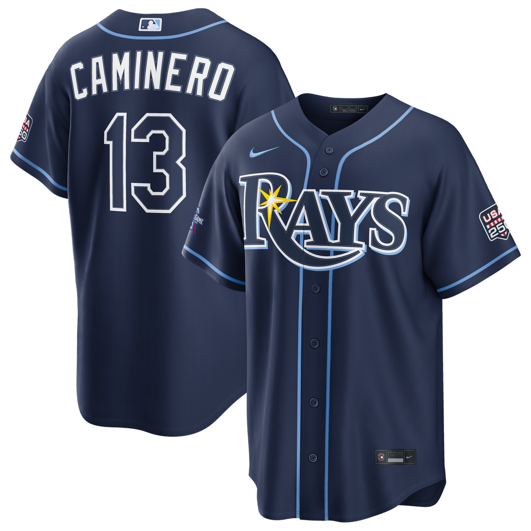 2026 All - Star Game Tampa Bay Rays Junior Caminero Navy Replica Jersey
