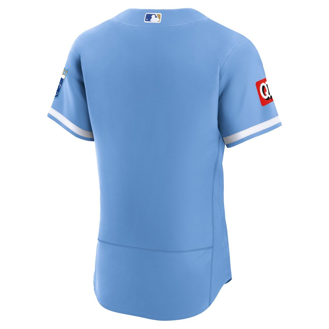Kansas City Royals Alternate Sponsor Patch Authentic Jersey - Light Blue