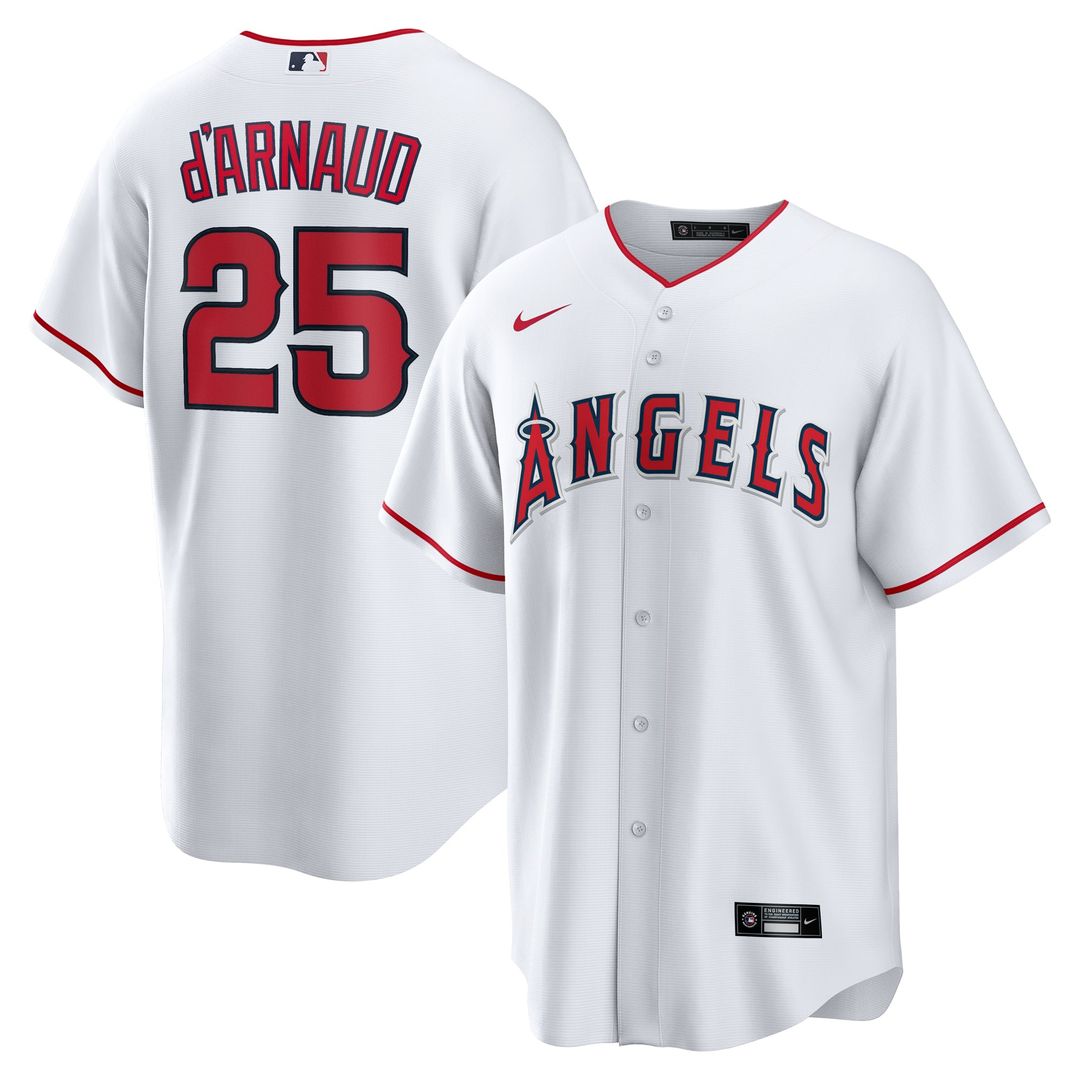 Travis d'Arnaud Los Angeles Angels Home Replica Jersey - White