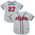 Fred McGriff Atlanta Braves 1995 Throwback Authentic Jersey - Gray