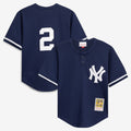 Derek Jeter New York Yankees Toddler Cooperstown Collection Mesh Batting Practice Jersey - Navy
