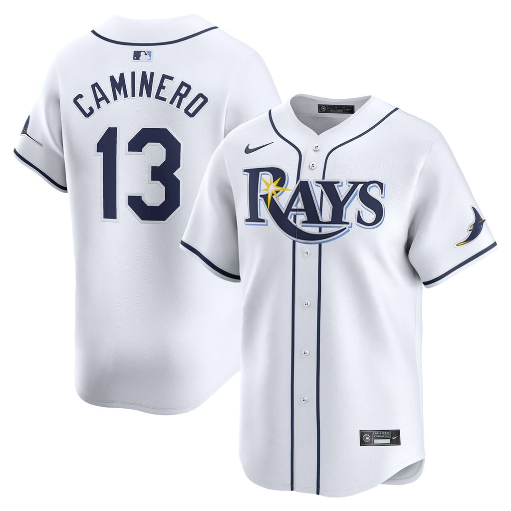 Junior Caminero Tampa Bay Rays Youth Home Limited Player Jersey - White