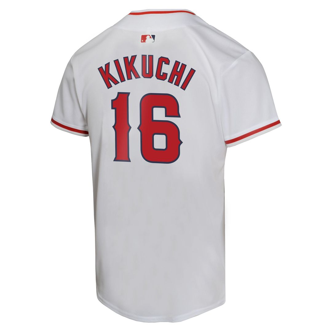 Yusei Kikuchi Los Angeles Angels Youth Home Game Player Jersey - White