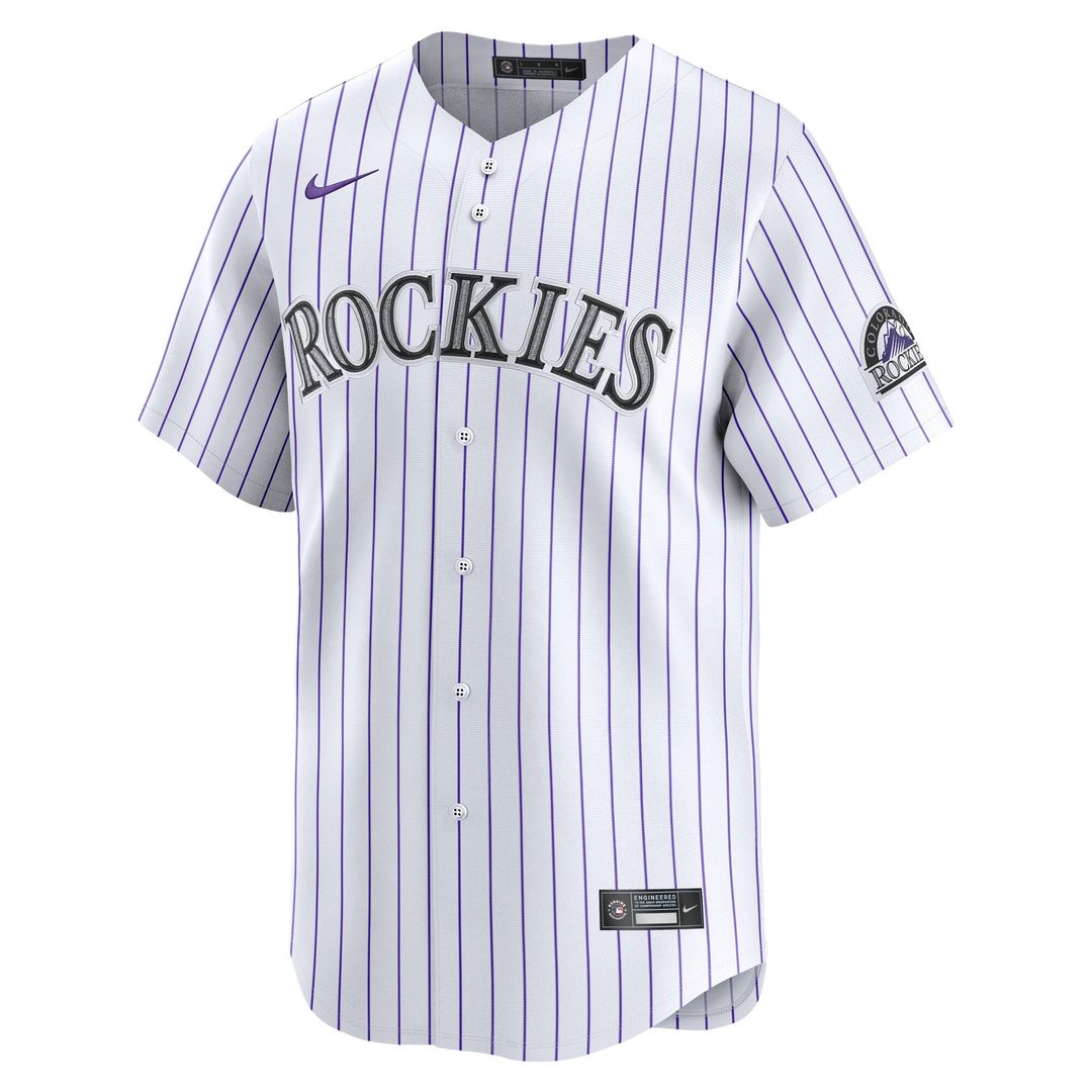 Colorado Rockies Youth Home Limited Jersey - White
