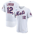 Francisco Lindor New York Mets Home Authentic Sponsor Patch Jersey - White