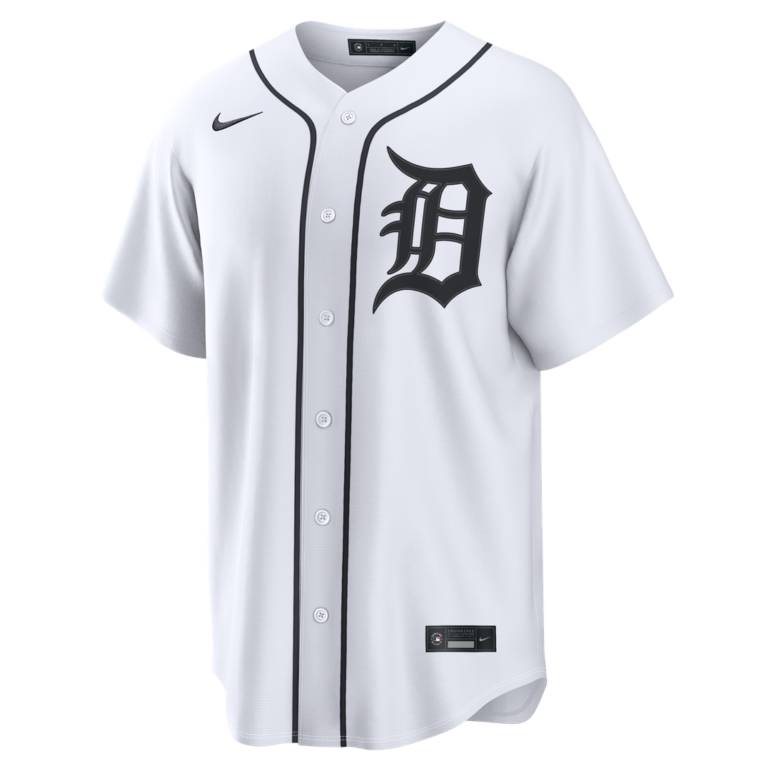 Max Clark Detroit Tigers Home Replica Jersey - White