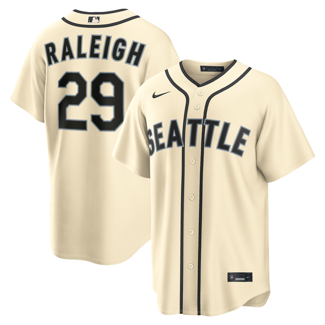 Cal Raleigh Seattle Mariners Alternate Replica Jersey - Teal