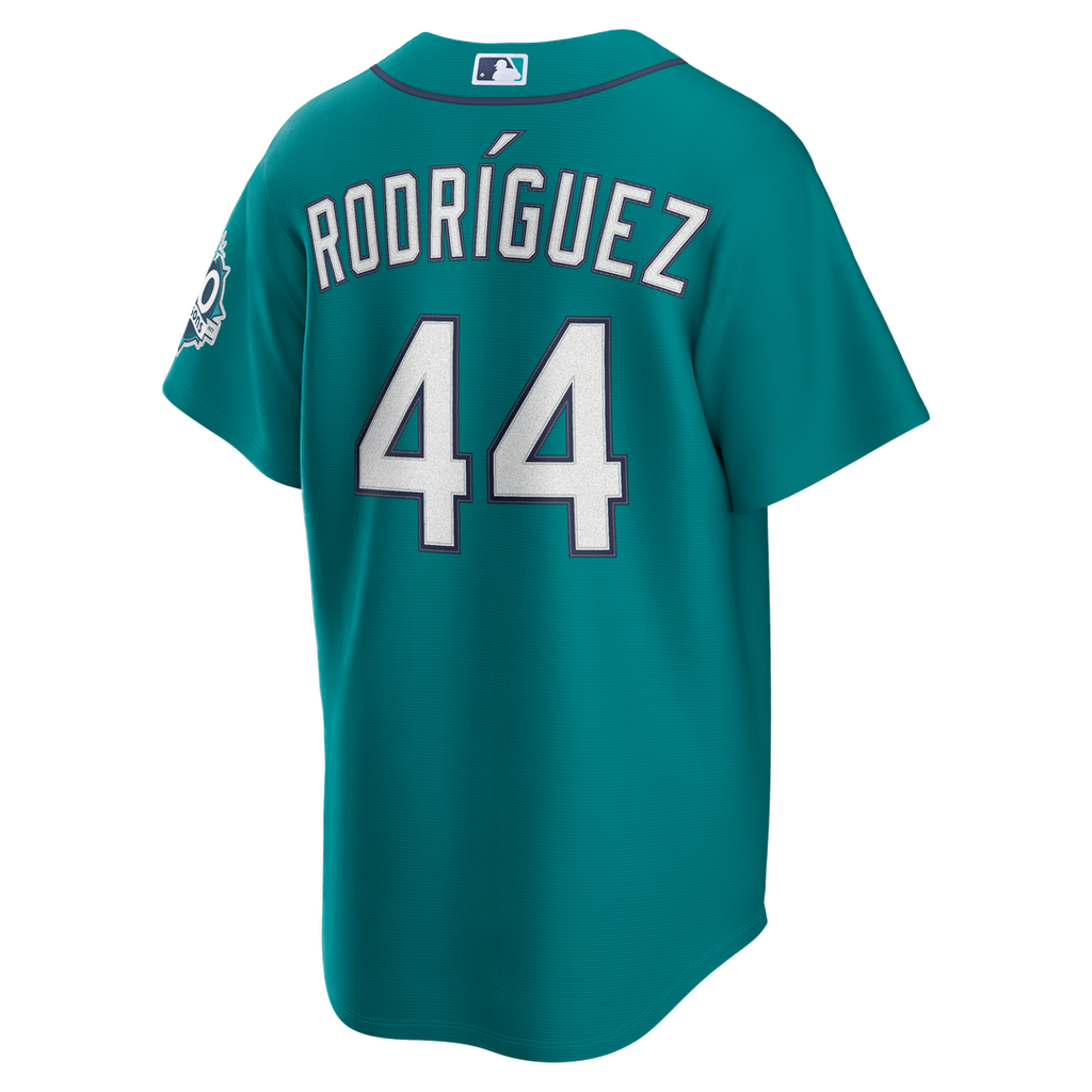 Julio Rodríguez Seattle Mariners Alternate Stadium 50th Season Patch Jersey - Teal