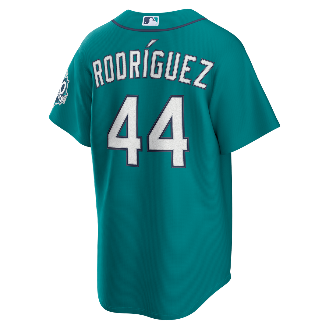 Julio Rodríguez Seattle Mariners Alternate Stadium 50th Season Patch Jersey - Teal