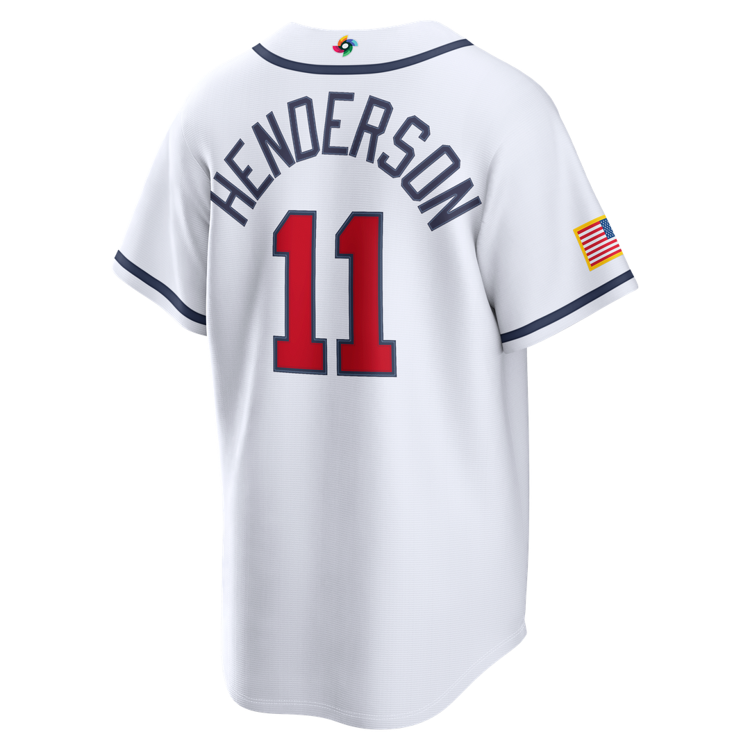 Gunnar Henderson USA Baseball 2026 World Baseball Classic Home Stadium Jersey - White