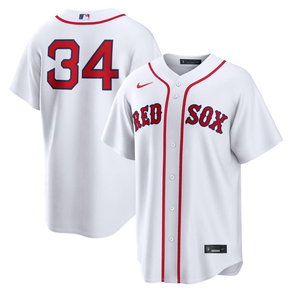 David Ortiz Boston Red Sox Home Replica Jersey - White