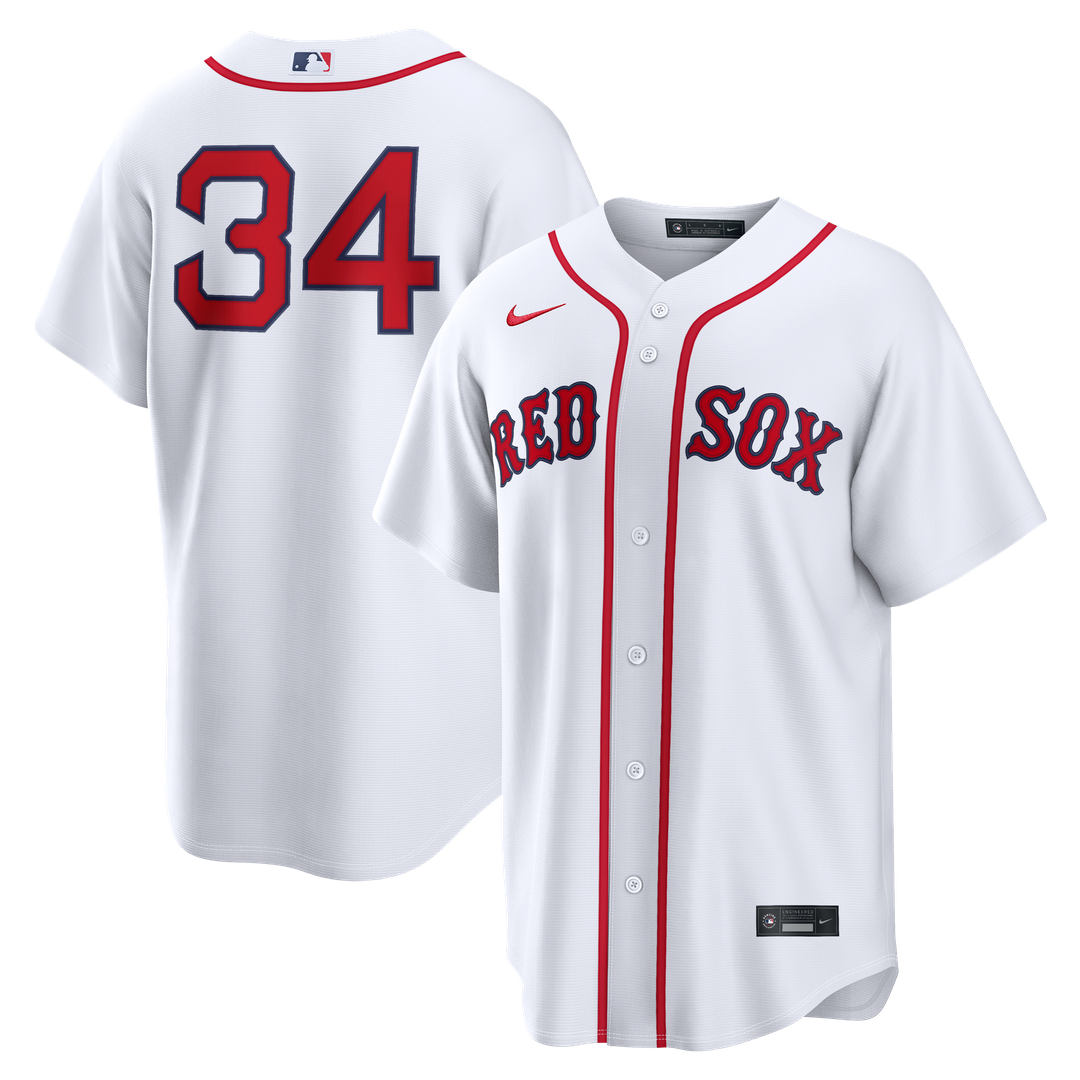 David Ortiz Boston Red Sox Home Replica Jersey - White