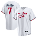 Joe Mauer Minnesota Twins Home Retired Player Replica Jersey - White