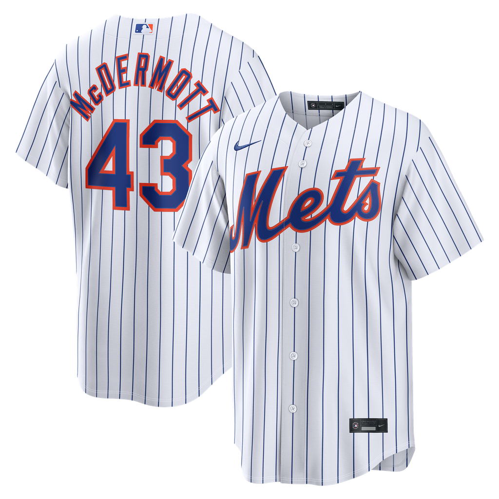 Chayce McDermott New York Mets Home Replica Jersey - White