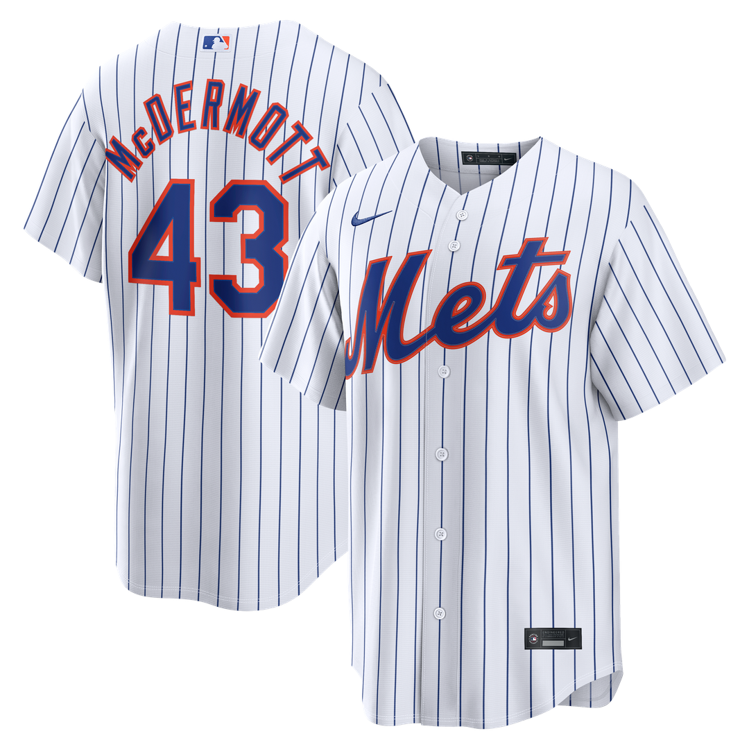 Chayce McDermott New York Mets Home Replica Jersey - White