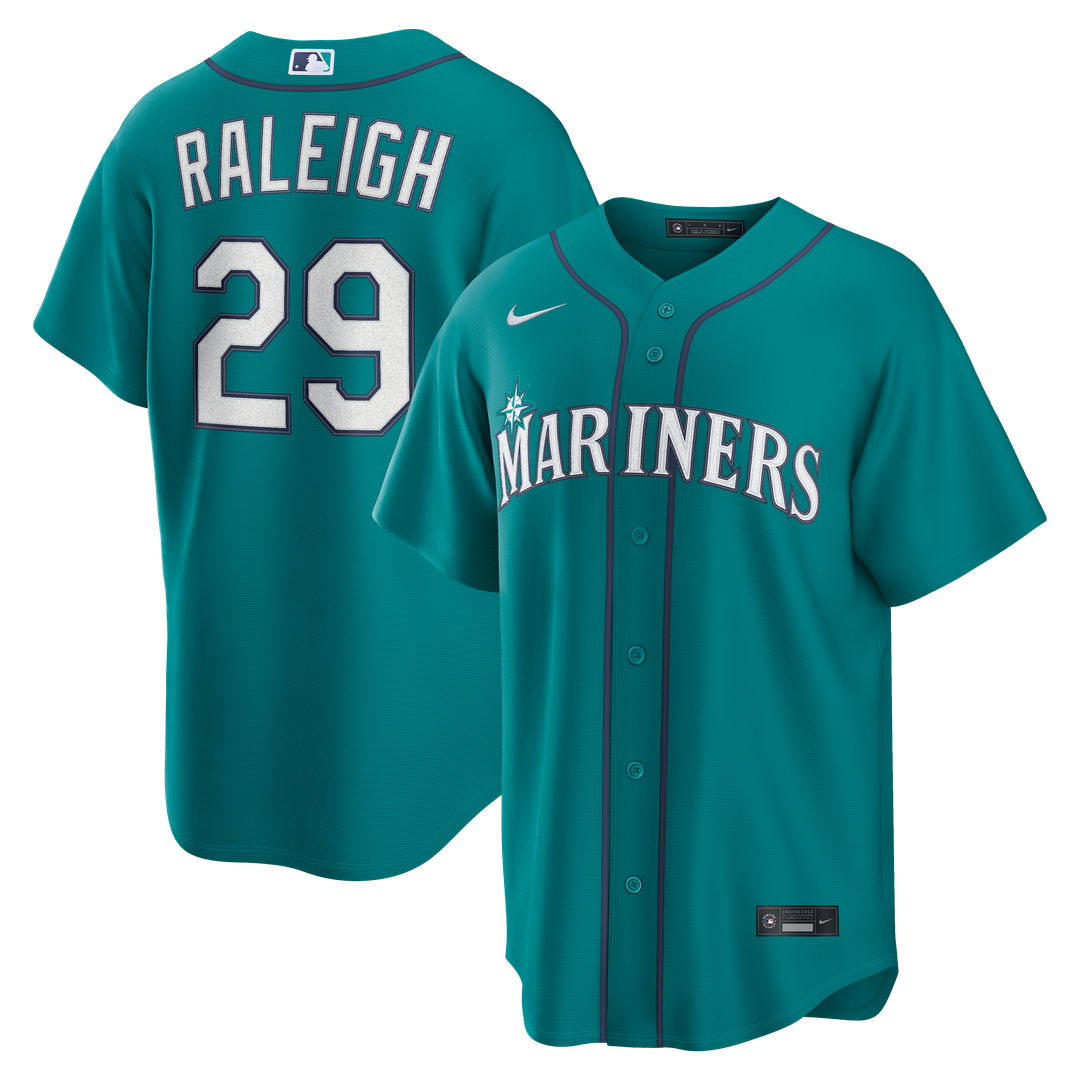 Cal Raleigh Seattle Mariners Alternate Replica Jersey - Cream