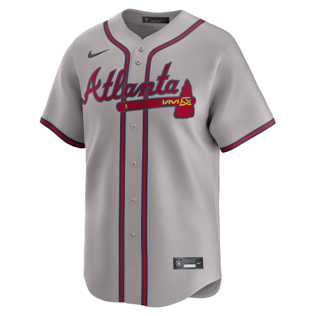 Ozzie Albies Atlanta Braves Road Limited Player Jersey - Gray