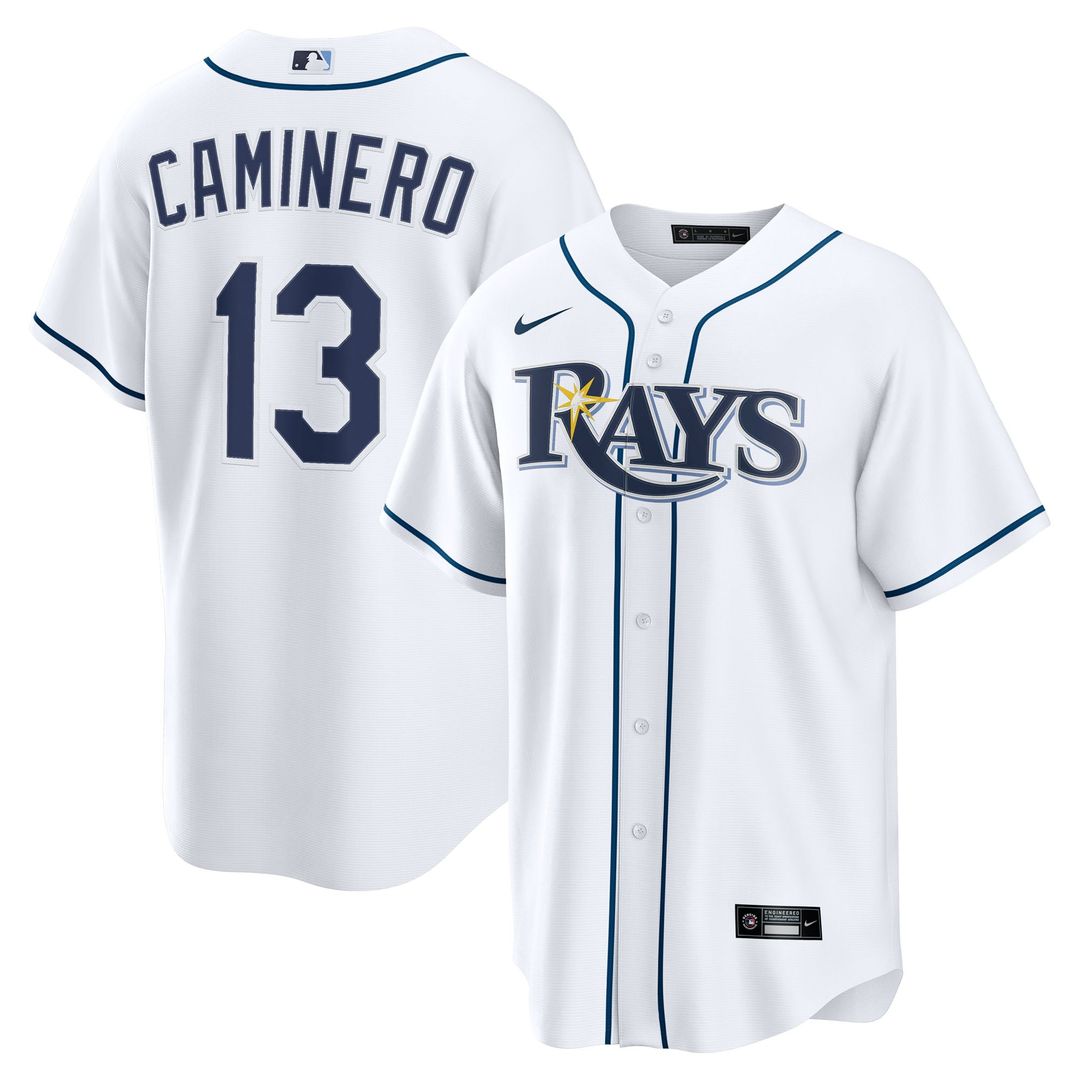 Junior Caminero Tampa Bay Rays Home Replica Jersey - White