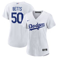 Mookie Betts Los Angeles Dodgers Women's Home Replica Jersey - White