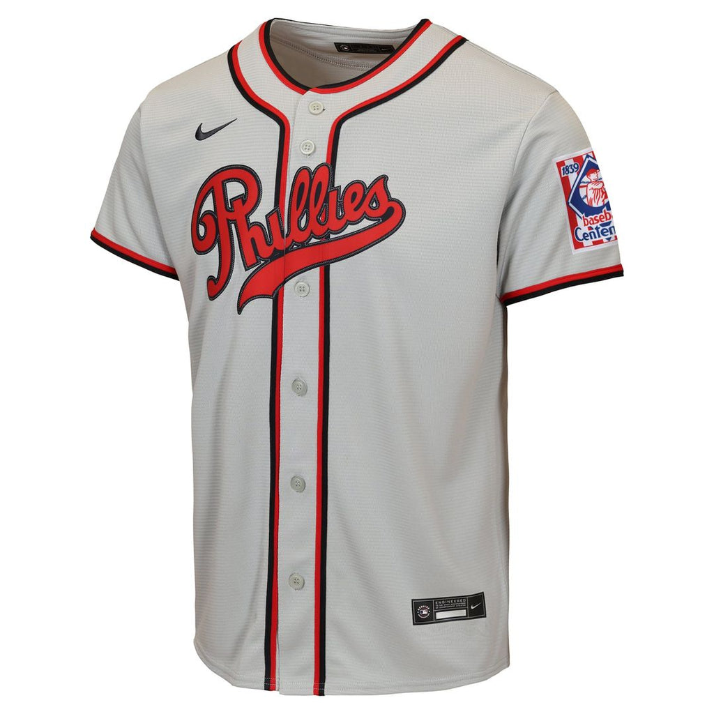 Trea Turner Philadelphia Phillies Youth 2026 Field of Dreams Replica Jersey - Gray