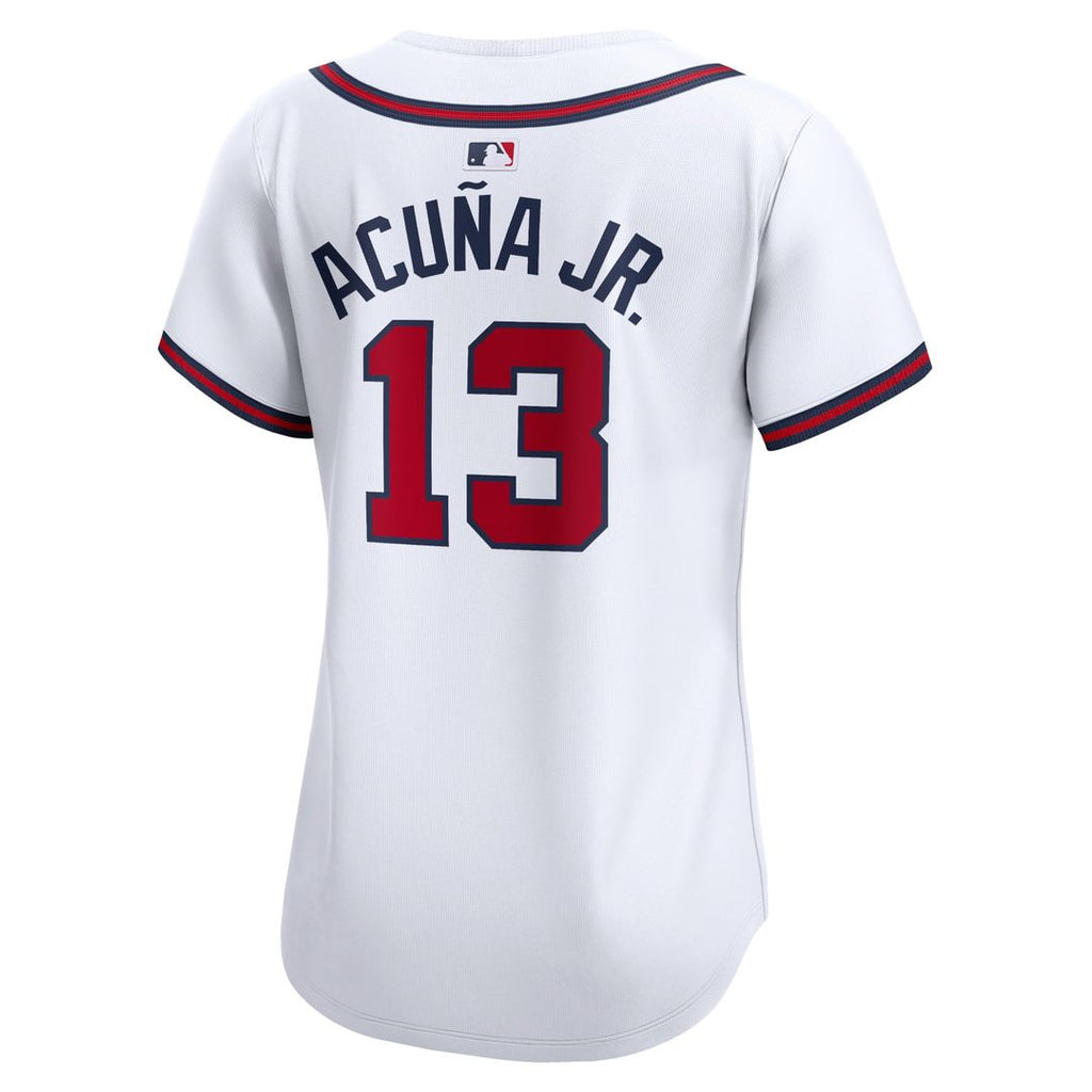 Ronald Acuna Atlanta Braves Women's Home Limited Player Jersey - White
