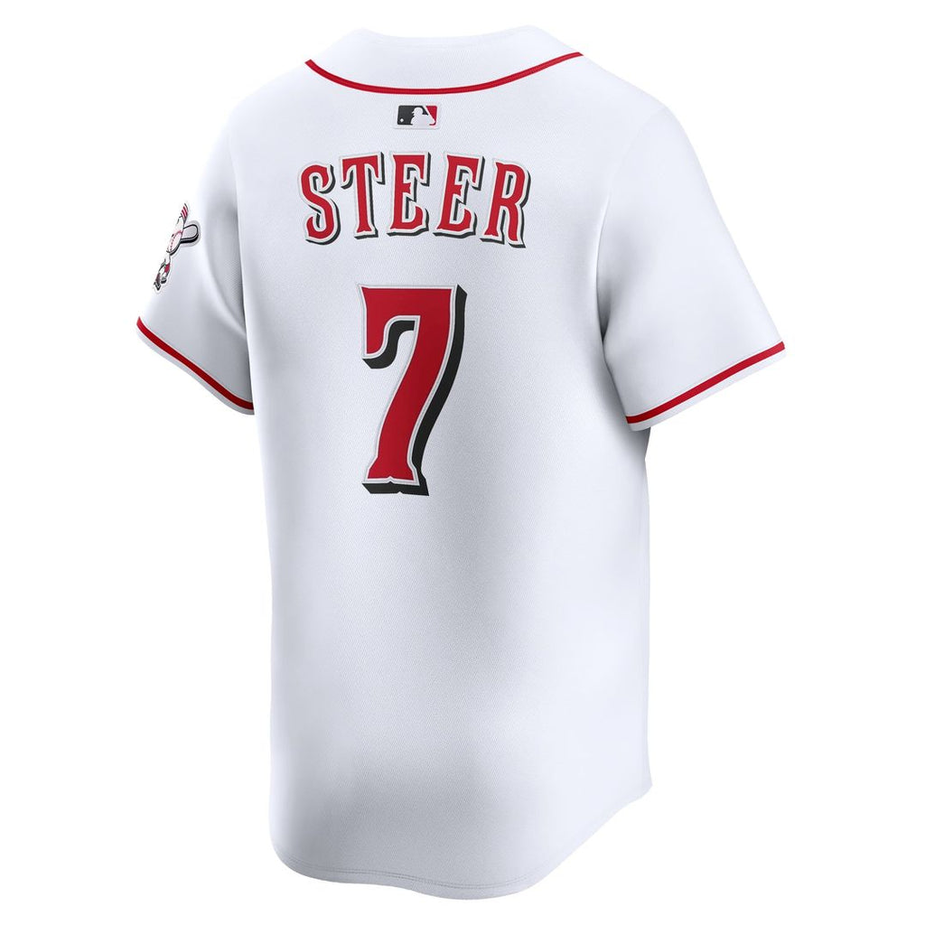 Spencer Steer Cincinnati Reds Home Limited Player Jersey - White