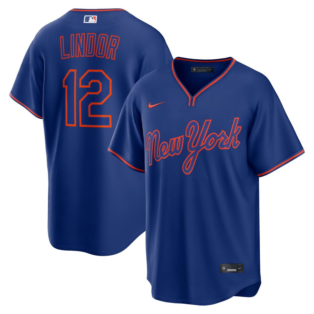 Francisco Lindor New York Mets Road Replica Jersey - Gray