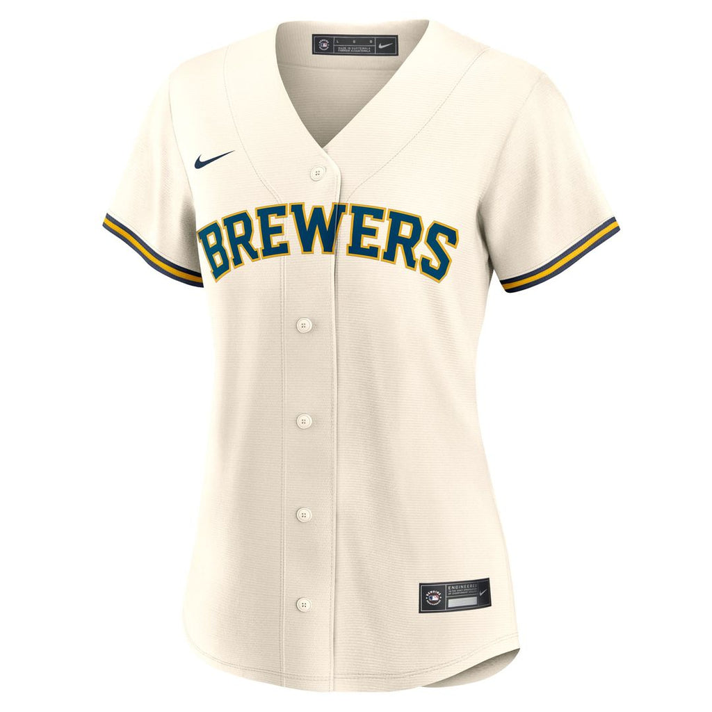 Jackson Chourio Milwaukee Brewers Women's Home Replica Jersey - Cream