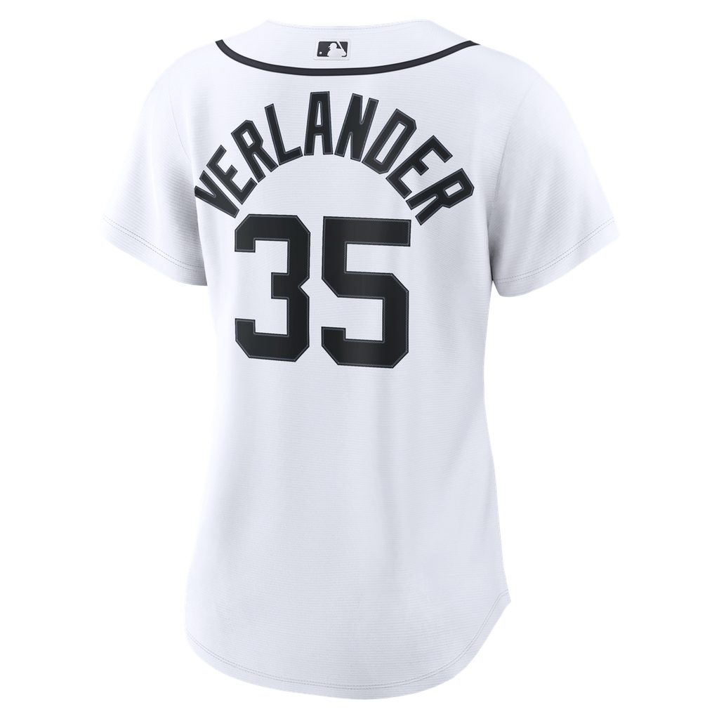 Justin Verlander Detroit Tigers Women's Home Replica Jersey - White