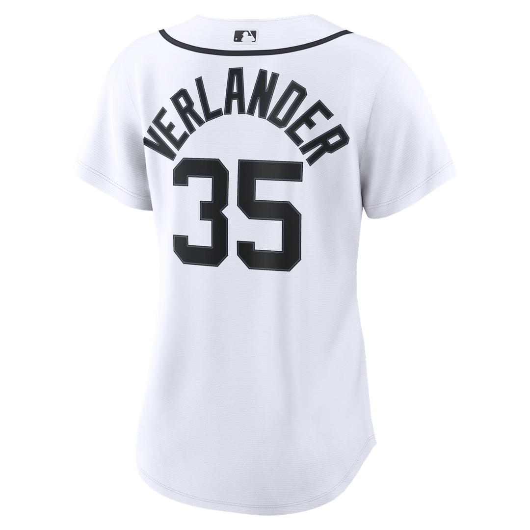 Justin Verlander Detroit Tigers Women's Home Replica Jersey - White
