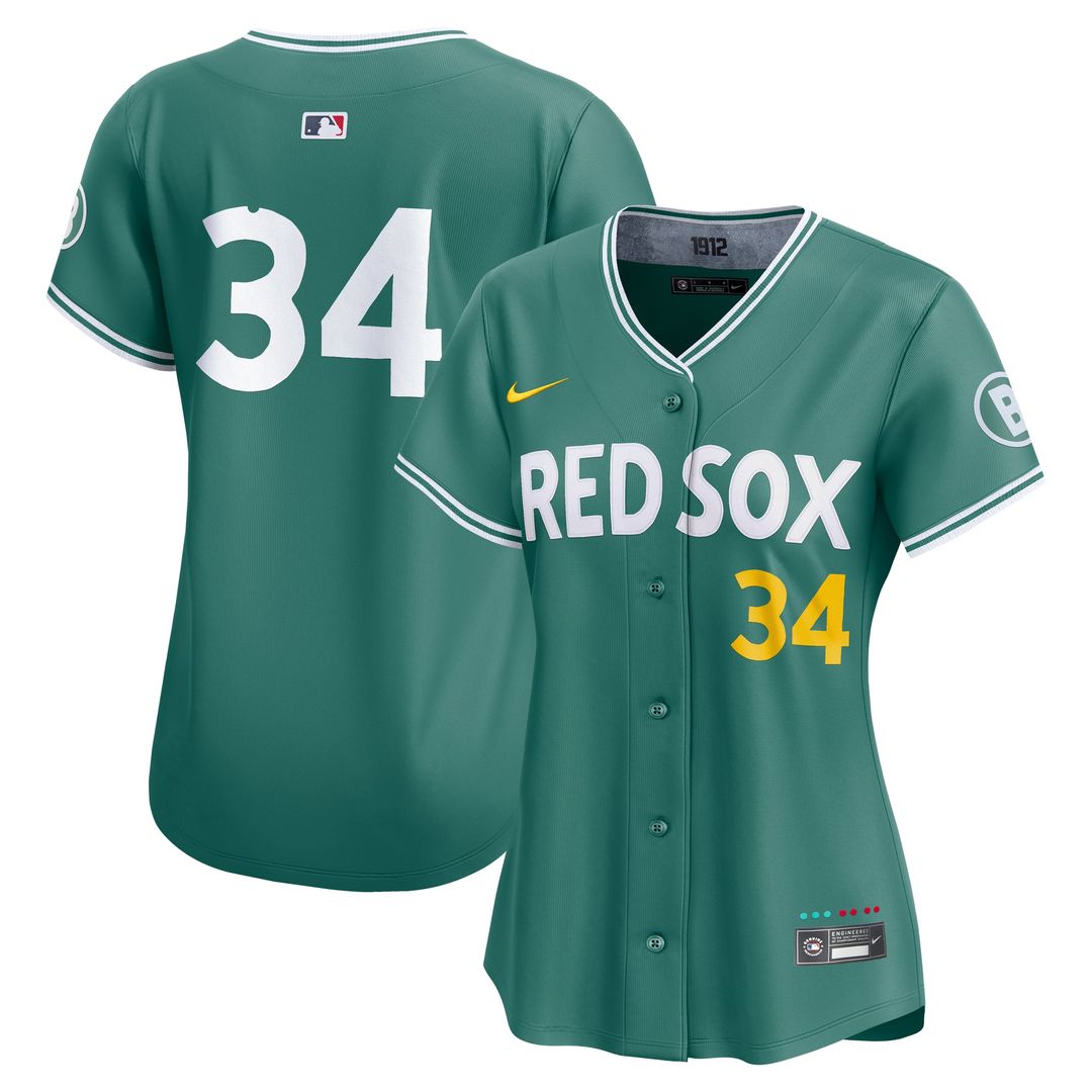 David Ortiz Boston Red Sox Women's 2025 City Connect Limited Retired Player Jersey - Green